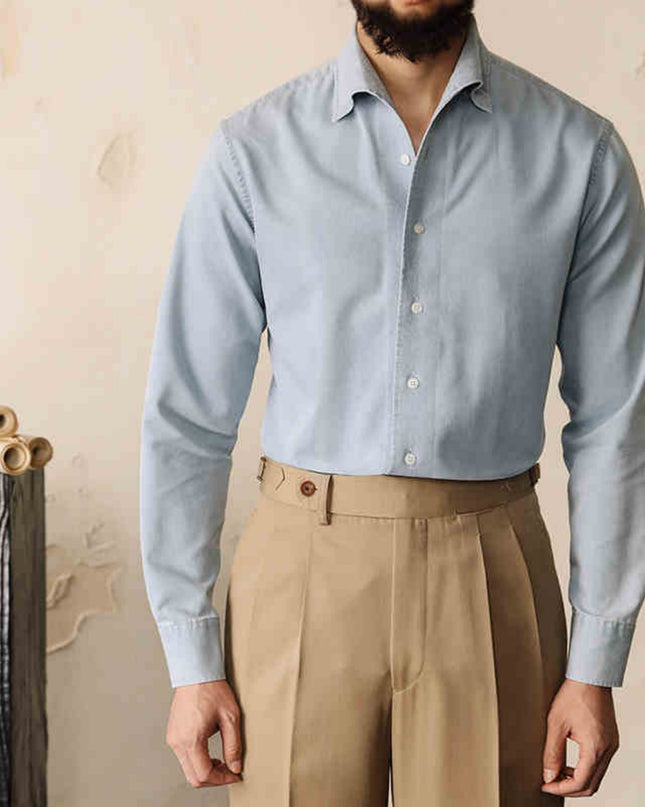 Business Loose Iron Free Solid Color Top