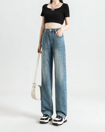 Fashion Women's Slim-fitting Small Straight Pants