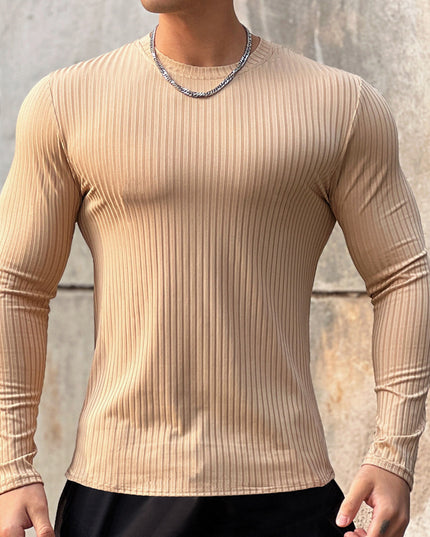 Men's Sports Fitness Long Sleeve Bottoming T-shirt