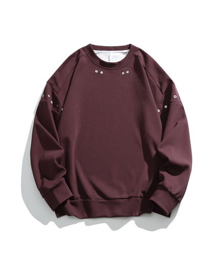 Fashion American Retro Patchwork Sweater Men