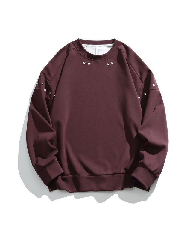 Fashion American Retro Patchwork Sweater Men