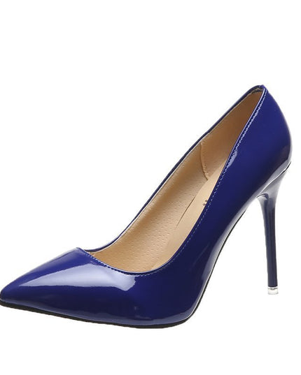 Pointed Stiletto Low-cut Heel Shoes Plus Size Women