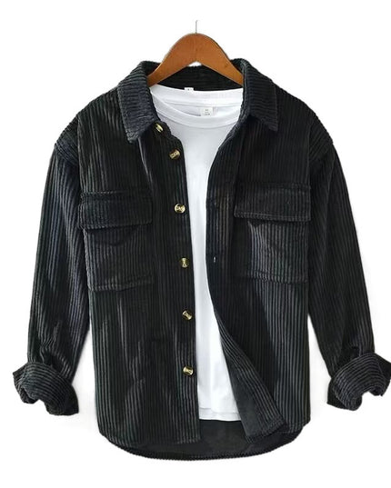 Men's Spring And Autumn High-end Corduroy Shirt