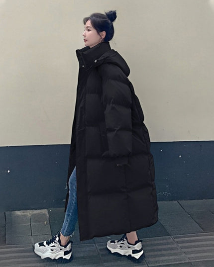 Winter New Mid-length Loose Hong Kong Style Bread Coat Cotton-padded Coat