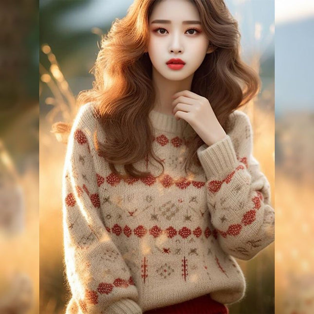 New French Lazy Style Loose Sweater All-matching