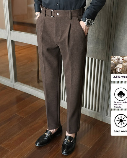 Suit Pants New Men's Thickened Casual Suit Pants