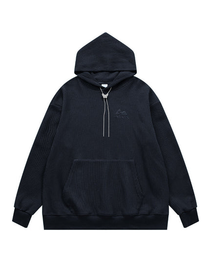 Men's Clothing Texture Knitted Embroidered Hoodie
