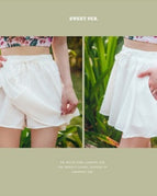 Single white skirt