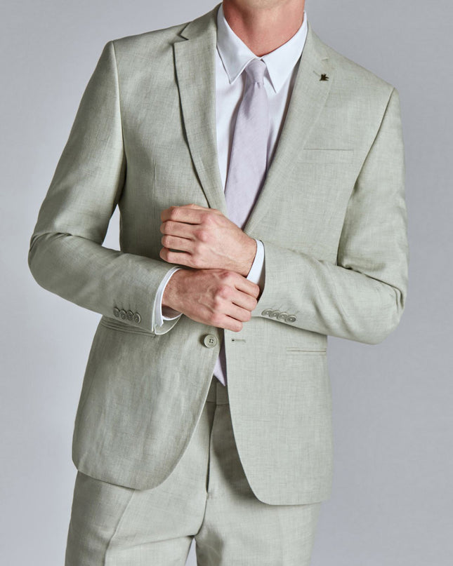 Men's Classic Solid Color Blazer And Pants Set