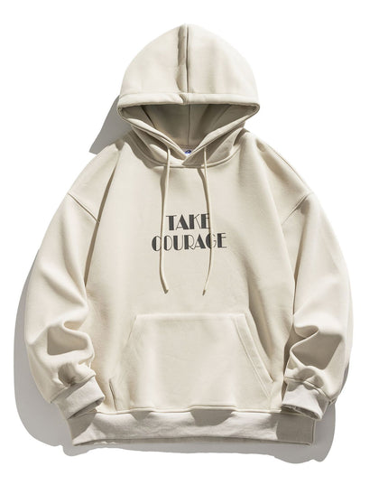 Hooded Sweater Letter Printing Loose All-matching Top