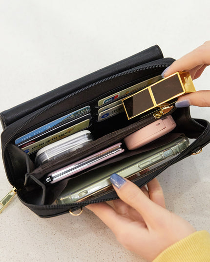 Touch Screen Phone Bag Women's Crossbody Anti-theft Swiping Long Wallet