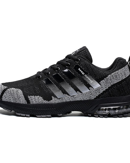 Breathable Men's Casual Shoes Flying Woven Foreign Trade Air Cushion Fitness Sports Running Shoes