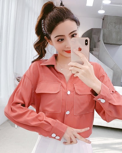 Small Short Polo Collar Shirt