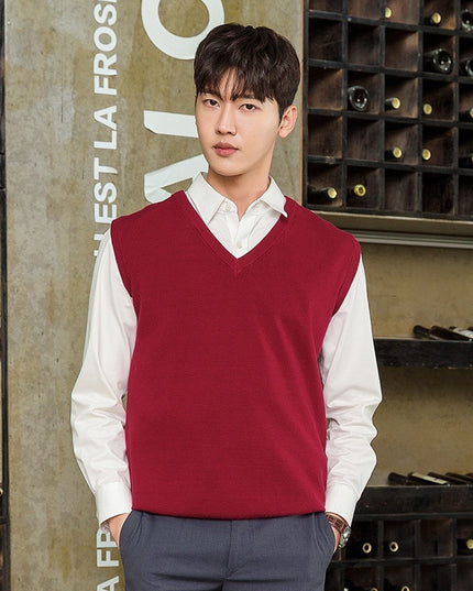 Pullover Knitting Men's Vest Autumn And Winter Clothing