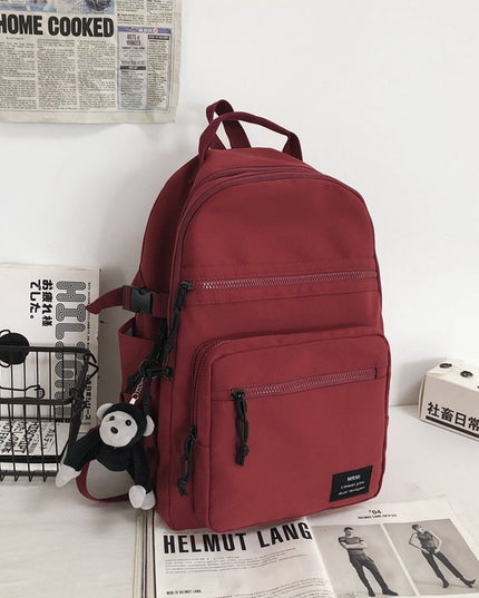 College Students Double-shouldered Male Gender-neutral Tooling Wind Hip-hop Sports Street Schoolbag