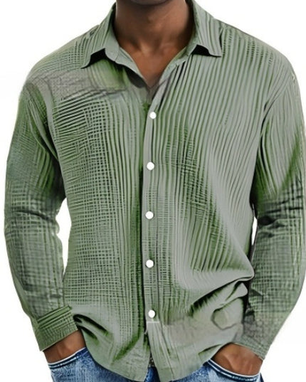 Men's Short-sleeve Lapel Shirt Double Layer Champray