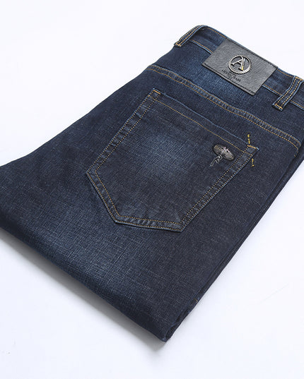Business Straight Stretch Fashion Loose Men's Jeans
