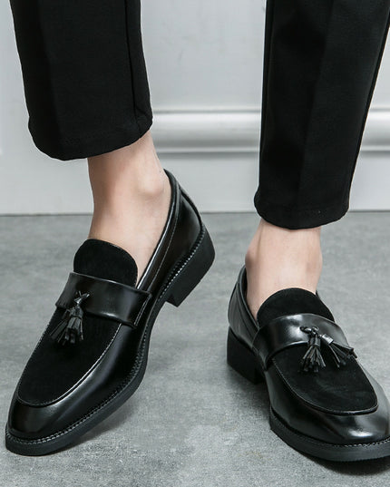Men's Leather Shoes British Trend Slip-on Business Formal Men's Shoes