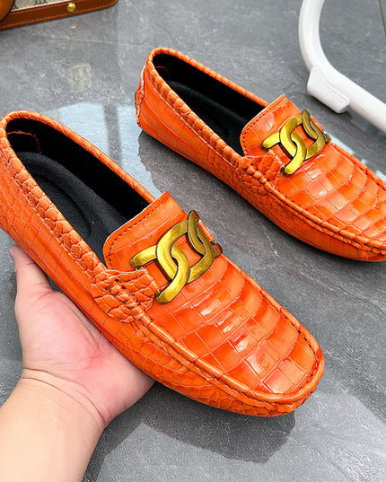 Small Leather Shoes Men's Fashion Low Top