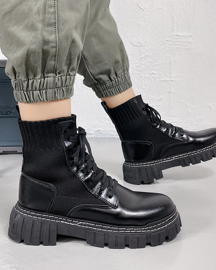 Platform Martin Boots British Style High Top