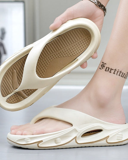 Summer New Platform Slip-on Flip-toe Lightweight Casual Slippers
