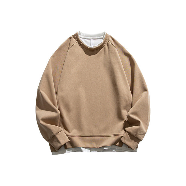 Heavy Fake Two-piece Round Neck Sweater