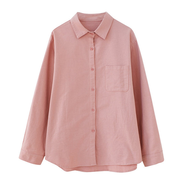 Comfortable All-match Top Cotton Shirt