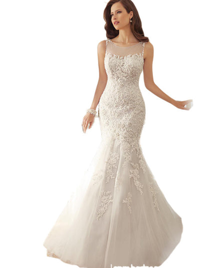 Fishtail Slim Wrapped Sexy Wedding Dress