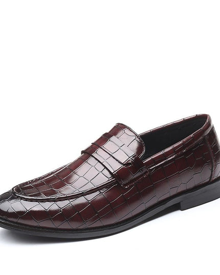Fashion Pattern Men's Set Foot Casual Leather Shoes