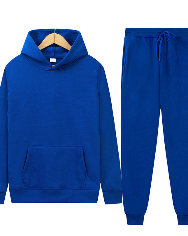 Men's Sport Suit Solid Color Light Board Fleece Warm