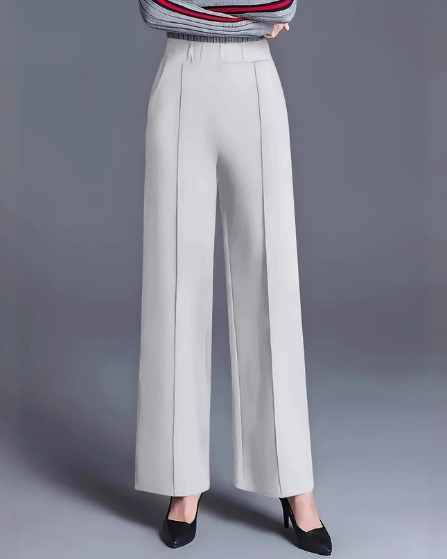 Women's Autumn And Winter Solid Color Wide Leg High Waist Loose And Slimming Casual Pants