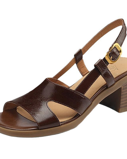 Leisure Commute New Square Toe Open Toe Sandals For Women