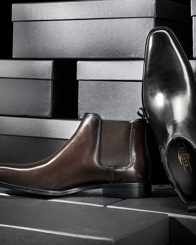 Men Plus Velvet Warm Leather British Style Martin Boots