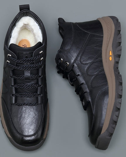 Plus Velvet Warmth Thick High-top Cotton Shoes