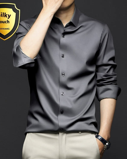 Long Sleeve Shirt Men's Anti-wrinkle Non-ironing Business Clothing Shirt