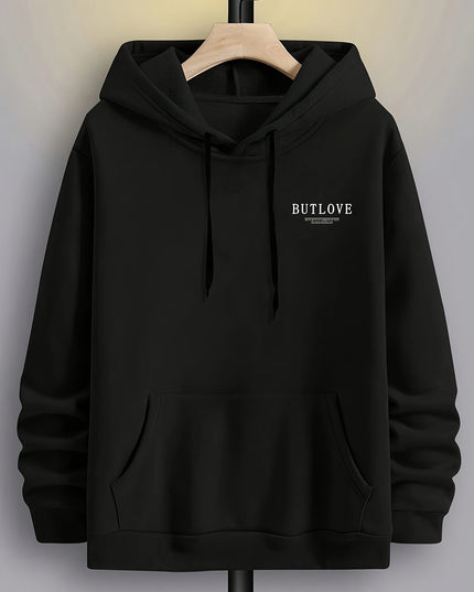 Men's Casual Fleece-lined Hoodie