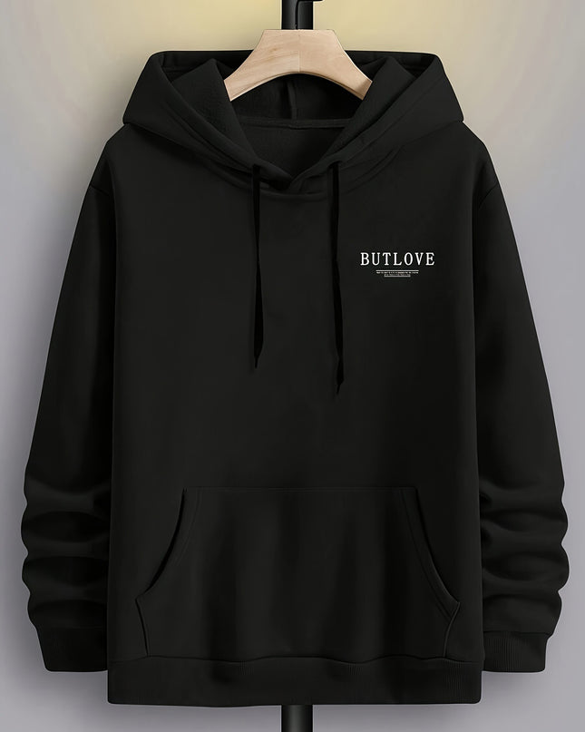 Men's Casual Fleece-lined Hoodie