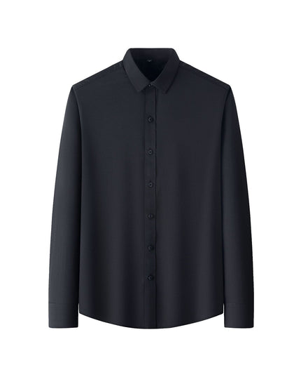 Plus Size Full Elastic Force Shirt Men's Long Sleeve