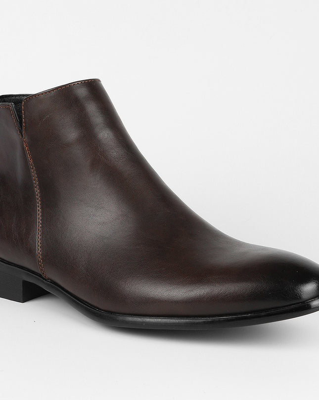 Fashion Men's Square Toe Ankle Boots