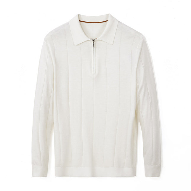 Striped Color Collision Design Bottoming Shirt