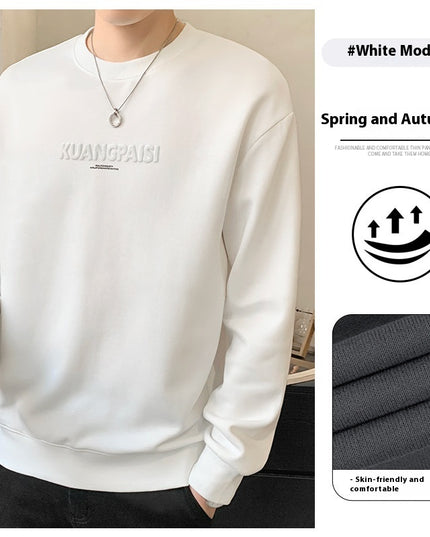 Round Neck Heavy Sweater For Men Spring And Autumn New