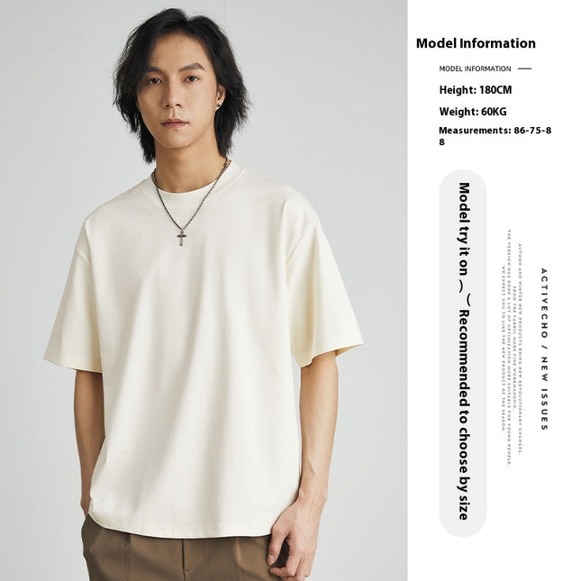 Cool Solid Color Inner Wear Round Neck Bottoming Shirt