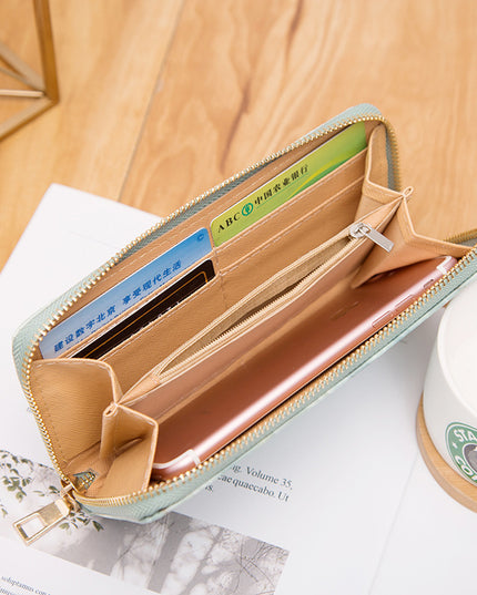 Women's Fashion Simple Marbled Zipper Wallet