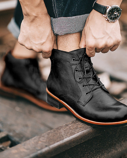 Men Shoes Military Plus Size Workwear Men's Boots
