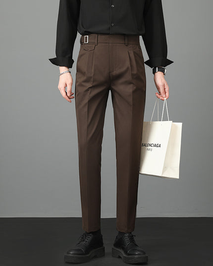 Autumn Men's Suit Pants Slim Fit