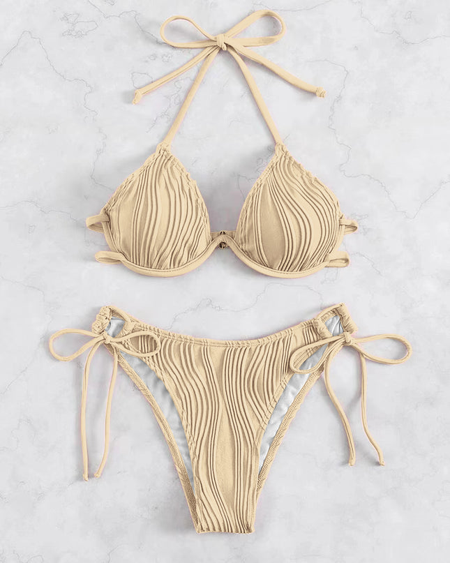 Women's Split Sexy Bikini Swimsuit With Steel Bracket