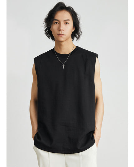 Double-sided Cotton Vest Fitness Exercise Sleeveless Undershirt