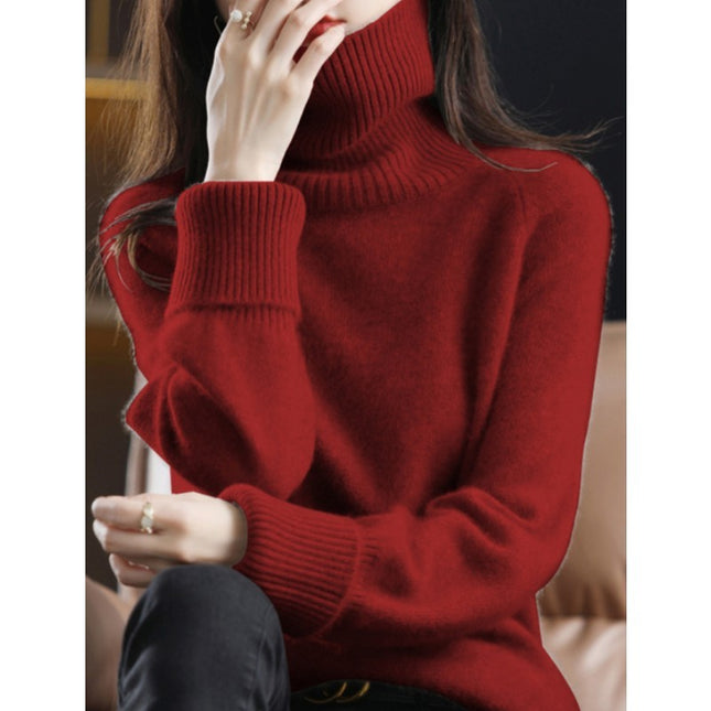 High Neck Thickened Bottoming Shirt Sense Thermal Sweater