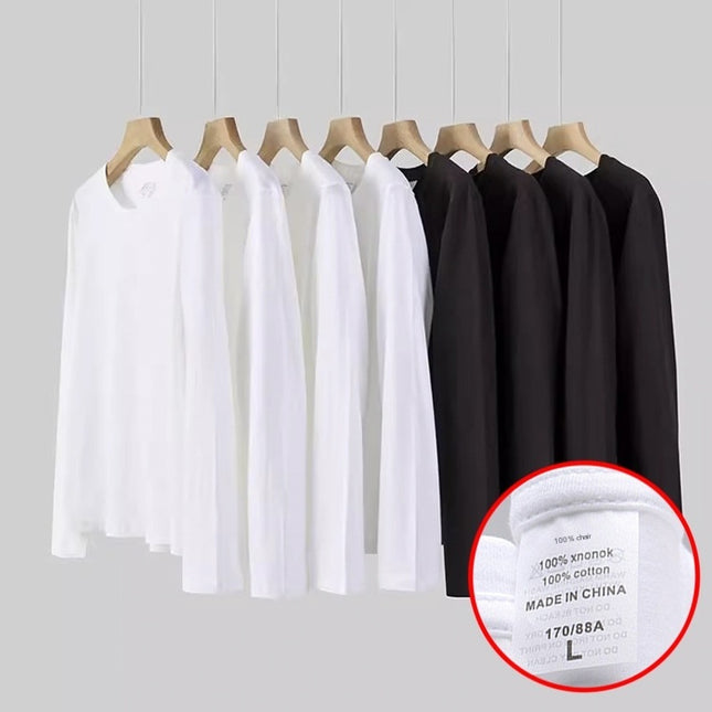 Men's And Women's All-match Cotton Long-sleeved T-shirt