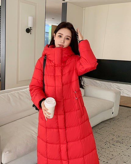 Thickened Long Section Down Cotton Jacket Coat